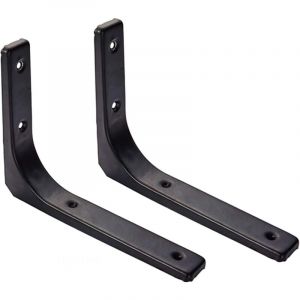 Sollbry - Equerre Etagere Murale, 2PCS Equerre Metal 300mm x 250mm Equerre Charge Lourde Support Etagere Murale Pour Deco Murale Cuisine Industrielle