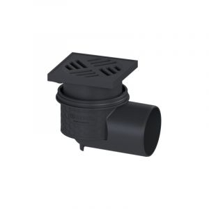 Kessel - drain de plancher Practicus 4511040 dn 100, de la rouille, l&39 &eacute;coulement lat&eacute;ralement