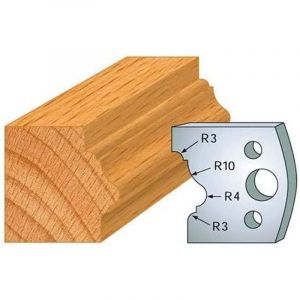 Jeu de 2 Fers Profil&eacute;s Acier HT 40 x 4 mm - N&deg;102 Baguette encadrement - Outil de menuiserie - Diamwood