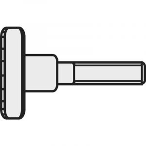 Vis moletée TOOLCRAFT 189350 M510 D464-5.8:A2K 10 pc(s) M5 10 mm tête moletée acier N/A