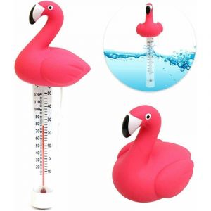 Thermom&egrave;tre de piscine flottant, thermom&egrave;tre de piscine, design flamant rose, accessoires de piscine