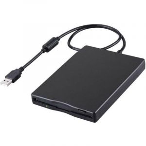 Lecteur de Disquette USB Externe Portable FDD 1,44 Mo 3,5 Pouces, Lecteur Disquettes Carte Externe Amovible PC et MAC, Compatible Ordinateurs