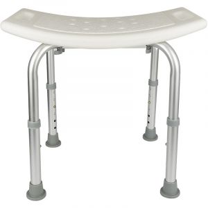 Si&egrave;ge de Douche Tabouret de Douche &agrave; Hauteur r&eacute;glable chaise de douche M&eacute;dical pied en aluminium