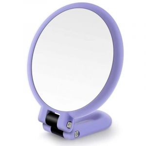 Miroir de maquillage grossissant x20 - Miroir grossissant rond - Miroir de salle de bain portable - Pour un maquillage et des soins de la peau pr&eacute;cis