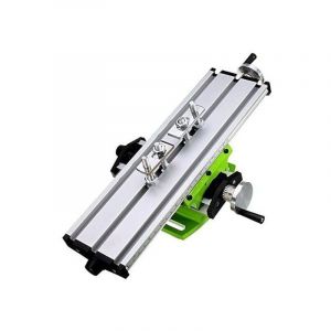 Choyclit - Nouvelle fraiseuse en alliage d'aluminium composé établi croix table coulissante perceuse étau montage (sans foret et moteur) 1 pièce