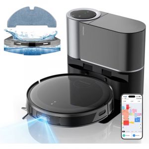 Proscenic - Robot Aspirateur Floobot X1S - 3500Pa Puissance / Autonomie 200 min / Navigation Intelligente - Noir