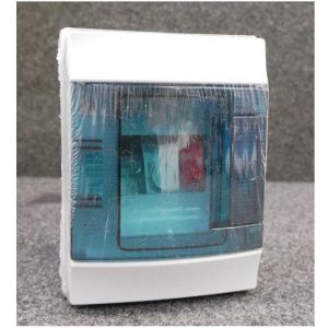 Coffret modulaire en saillie 1 rangee 4 modules 202x152mm avec porte transparente IP65 Mistral65 ABB