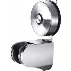 Support Pommeau de Douche à Ventouse Support Mural pour Douchette à Main 4 Modes d'angle Réglable Accessoires de Salle de Bain wc Sans Percage Inox