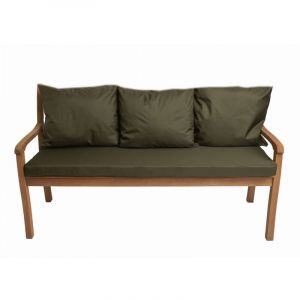 Coussins pour banc 160x50x7/3x50x56cm, mcoussins pour Banquette jardin Vert, coussins pour banc interieur, Coussins 3places pour balancelle