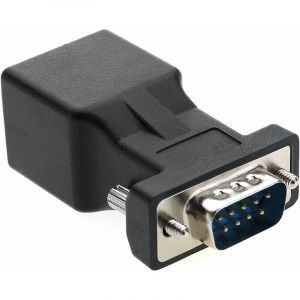 Memkey - RJ45 vers RS232,Port Série DB9 9 Broches mâle vers Femelle RJ45 Cat5e/6 Ethernet/LAN Étendre d'adaptateur(tête masculine)