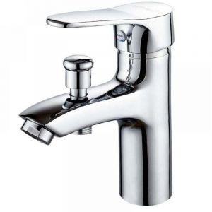 Robinet baignoire robinet monotrou à double usage chaud et froid Alliage Mitigeur de douche, robinet salle bain douche