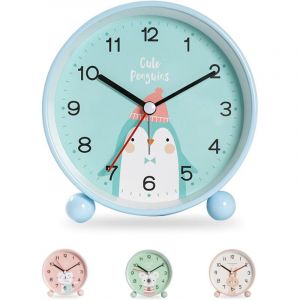 R&eacute;Veil Enfant Gar&ccedil;On Fille, R&eacute;Veil &eacute;Ducatif pour Enfants -Jour/Nuit, Facile &agrave; R&eacute;Gler Et &agrave; Piles, Veilleuse R&eacute;Veil De Voyage Silencieux Non