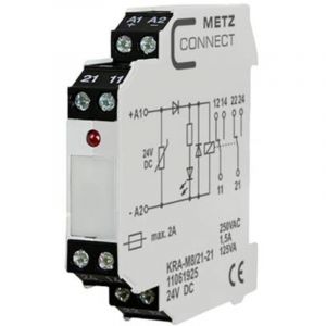 Module de couplage 24 v/dc (max) 2 inverseurs (rt) Metz Connect 11061925 1 pc(s)