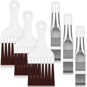Peigne &agrave; ailettes de condenseur de climatiseur, brosse de nettoyage d'ailettes Nettoyeur d'ailettes de climatiseur Fouet de nettoyage de bobine de