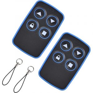 Enowelir 2PCS Telecommande Universelle Portail Télécommande Copieuse Porte Garage Bip Universel Rolling Code Badge Duplicateur Télécommandes Copieur