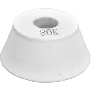 Meule &eacute;vas&eacute;e en corindon blanc, haute duret&eacute;, durabilit&eacute;, bonne usure, 80