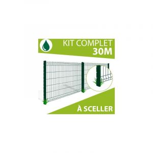 Kit Grillage Rigide Vert 30M - jardipremium - Fil 4/5mm - 1,93 mètre - Vert (ral 6005)