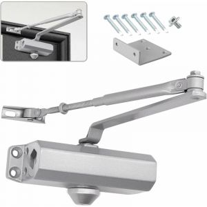 Memkey - Ferme-porte Hydraulique Automatique avec Dispositif D'arrêt, Ferme Porte à Ressort Réglable, Tampon Fermé usage Commercial et Résidentiel