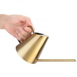 Arrosoir en Acier Inoxydable 400ml, Long Bec Pot d'Arrosage Mini Arrosoir en M&eacute;tal,Arrosoir en Acier Inoxydable 400 ML,Petit arrosoir &agrave; Bec Long en