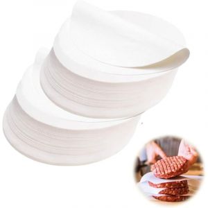 Jalleria - 1000 pcs papier steak hach&eacute; Rond 11 cm pour presse steak hach&eacute; &oslash; 11 cm, papier sulfuris&eacute; 11cm pour presse steak hach&eacute; machine steak hach&eacute;