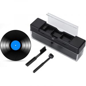 Brosse de nettoyage pour disque vinyle, brosse de nettoyage pour disque audio, brosse de nettoyage antistatique pour disque vinyle, d&eacute;poussi&eacute;reur