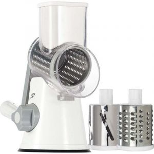 R&acirc;pe &agrave; Fromage, R&acirc;pe &agrave; L&eacute;gumes avec 3 Lames de Tambour, R&acirc;pe Cuisine pour Une Coupe Plus Facile, Trancheuse &agrave; L&eacute;gumes pour Le Fromage, Le Concombre,