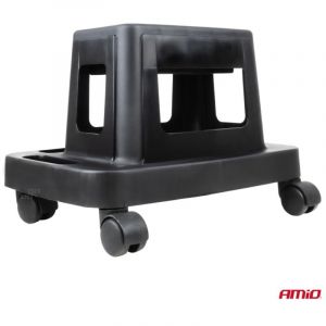 Chaise d'atelier sur roulettes avec rangement pour outils 150 kg AMIO-04269