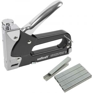 Wolfcraft - Agrafeuse manuelle en métal. c. Vis de tension d'agrafe-53 4-14 Mm