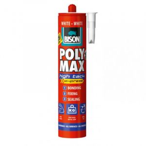 La colle Bison 6307917 Poly Max High Tack 425 g blanc