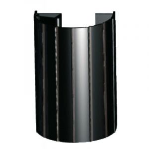 Profilé protection Euro-Battement coloris noir pour porte va-et-vient - ELLEN