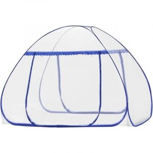 Lemeso Moustiquaire de Lit Pop Up, Moustiquaire Pliable en Polyester, Moustiquaire en Forme de D&ocirc;me pour Int&eacute;rieur et Ext&eacute;rieur avec Fermeture &agrave;