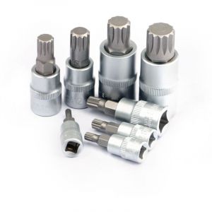 Jeu de Douille XZN 8 pi&egrave;ces Lot de douilles multiples M4 / M5 / M6 / M8 / M9 / M10 / M12 / M14 / M16