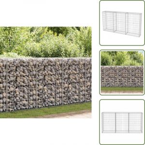 Vidaxl - Panier de gabion Acier galvanis&eacute; 200x30x100 cm - Panneau De Cloture - Cl&ocirc;ture M&eacute;tallique - Mur De Sout&egrave;nement - Jardiniere Gabion - Barriere