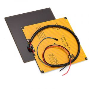 220 x 220 mm Ultrabase Plate-forme Plaque de verre Surface de construction + Lit chauffant en aluminium 12 v avec c&acirc;ble m&eacute;tallique pour Anet A8 A6