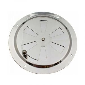 125mm Grille d'aération circulaire, bouches d'aération réglables entrée et sortie d'air en inox