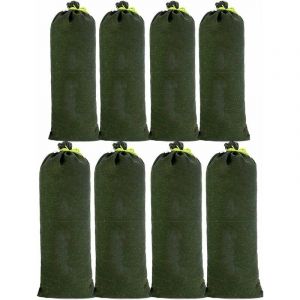 RHG 8pcs Sac a Sable en Toile Boudin Anti Inondation Contre Sable Inondation Les Mod&egrave;les Am&eacute;lior&eacute;s ne se Fanent pas pour Drainage pour Garage Magasin