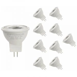 Silumen - Ampoule led GU4 / MR11 3W 12V - Pack de 10 / Blanc Chaud