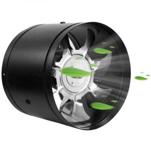 100mm Ventilateur D'extraction, 140 m鲁/h de Conduit Ventilateur Industriel en M茅tal d'air Mural pour Salle de bain, Sous-sol, Garage, Tente de