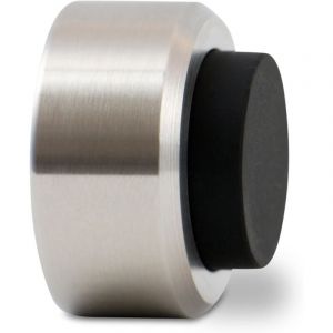 Butoir de porte 3.2x2cm - acier inoxydable avec but&eacute;e en caoutchouc - Butoir de porte mural avec fixation mural - But&eacute;e de Porte mural