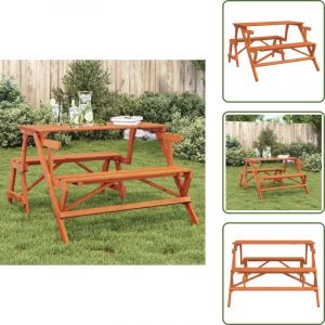 Vidaxl - Table de pique-nique avec bancs sapin massif 2 en 1 convertible - Table De Pique-nique Avec Banc - Table De Pique-nique Avec Bancs - Banc De