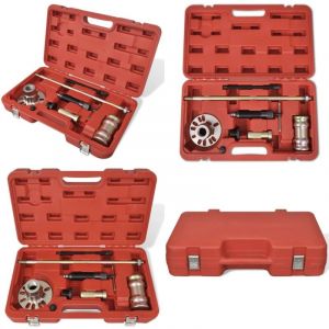 Vidaxl - Extracteur hydraulique de moyeu de roue avec kit de marteau 10t - Extracteur De Moyeu De Roue - Outil Mécanique - Outillage Auto - Outillage