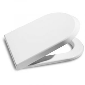 Roca - Abattant wc double Nexo - r&eacute;sine thermodur blanc - frein de chute