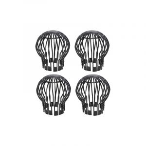 Lot de 4 crapaudines pour gouttière d'environ 13,2 x 14,5 cm (diamètre x hauteur)