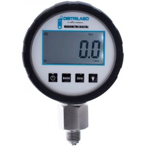 Thermador - Manomètre électronique radial 0-6 bar - 1/4' (8/13) Ø80 mm - boîtier inox