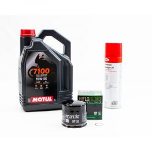 Kit Entretien Vidange pour DUCATI 1000 MULTISTRADA de 2003 &agrave; 2006 - MOTUL 7100 15W50 4L