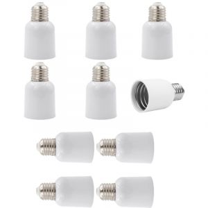 Adaptateur de douille E27 vers E40 - Pour convertir les ampoules E40 en douilles E27 - 10 convertisseurs de douilles pour ampoules LED et CFL