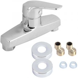 Robinet Mitigeur de Baignoire ZDETGU, Robinet de Douche Mural &agrave; Poign&eacute;e Unique avec Corps en Alliage de Zinc Massif pour une Installation Facile et