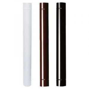 Tuyau &Eacute;maill&eacute; Pour Po&ecirc;les Cm 100 &Oslash; 10 Blanc