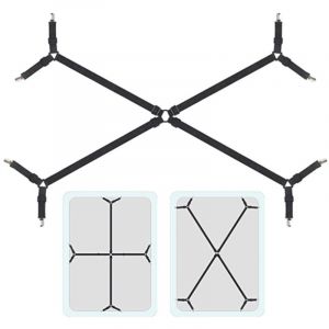 Sangles de drap de lit, sangles r&eacute;glables pour tenir de longs draps Clips de drap de lit, tendeur de drap-housse avec 8 clips pour housse de coussin