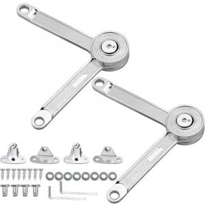 2 PCS Meuble Armoire Meuble Porte Ascenseur Support Charni&egrave;re Charni&egrave;re Porte Placard Meubles Placard Couvercle Flap Restez Tampon Amortisseur